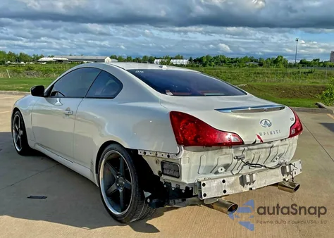 2008 Infiniti G37 Base z USA, uszkodzony, nr VIN JNKCV64E48M103884
